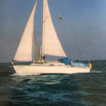 Gayaneh sailing acrosss the English Channel