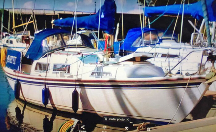 Quartet moored up in Seaton