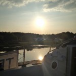 Sunrise from the cockpit