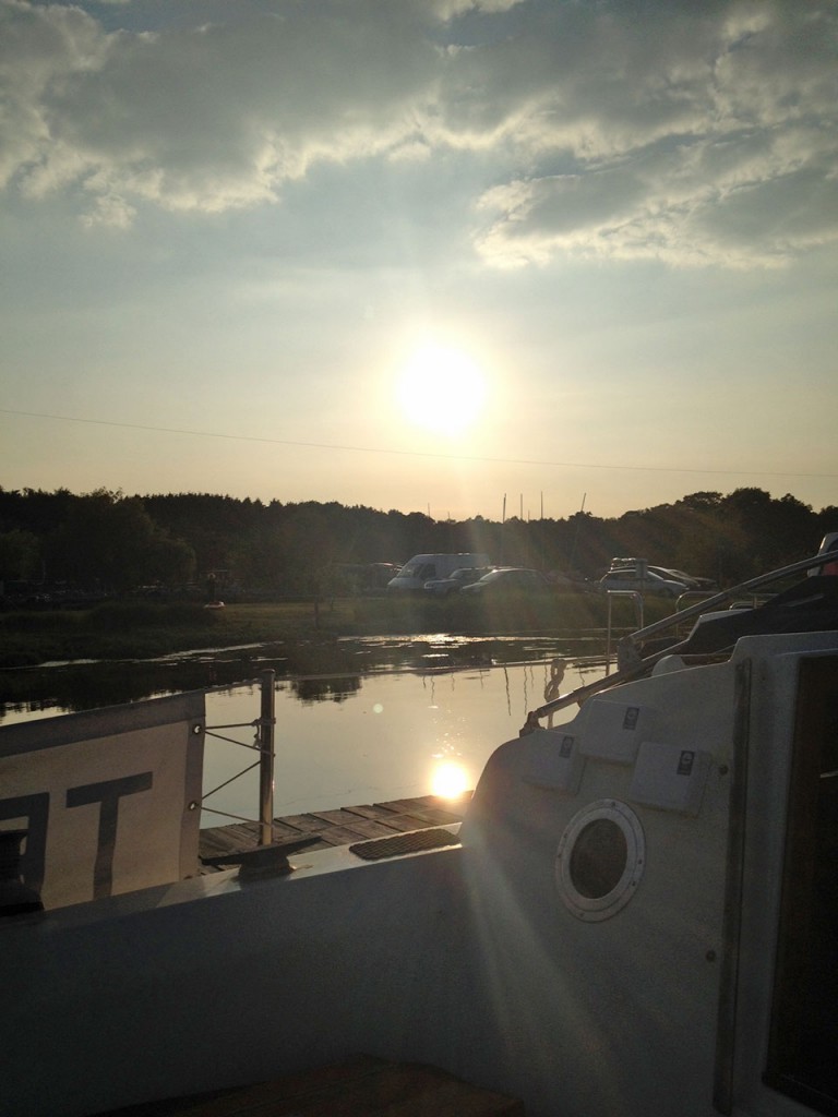 Sunrise from the cockpit